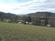 Blick vom Eichb�hl nach Westen �ber Waldkirch ins Rheintal am 10.1.2008