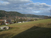Blick �ber den Camping nach Norden zu Gutach (links) und ins Elztal