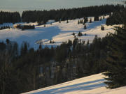 Blick nach Nordwesten zur Todtnauer Hütte am 23.1.2008