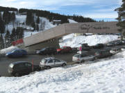 Blick nach S�dwesten �ber die Skibr�cke zur Grafenmatt am 11.1.2008 