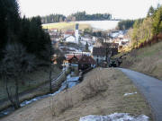 Blick von "Im Grund" nach Nordwesten auf G�tenbach am 8.1.2008
