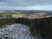 Blick vom Hochfirst am 11.1.2008 nach Norden auf Neustadt: Reichenbachtal nach Schwärzenbach rechts