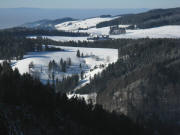 Tele-Blick vom Lachenh�usle am 19.12.2007 �ber Glash�tte zur Wei�tannenhalle St.M�rgen