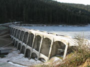 Blick nach S�den zur Linachtalsperre am 8.1.2008