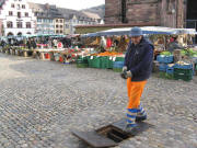 B�chleputzer am M�nsterplatz - Blick nach Nordosten am 15.1.2008