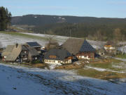 Blick nach Norden ber den Oberfallengrundhof gen Gtenbach am 8.1.2008