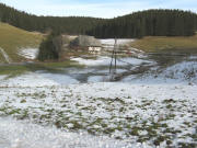 Blick nach Nordosten zum S�gehof am Beginn des Schnabelstals 8.1.2008