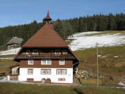 Blick nach Norden zum Weissershof am 8.1.2008