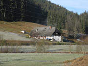Blick nach Westen über die Breg zum Winterberghof am 8.1.2008