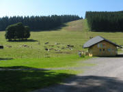 Blick nach S�den �ber den Lift am Schwarzenbach am 25.7.2008