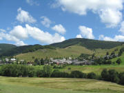 Blick nach Norden �ber Dorf zum Spie�horn am 23.7.2008