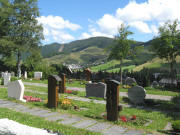 Blick �ber den Bernauer Friedhof nach Norden am 23.7.2008