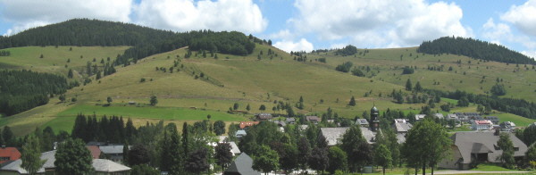 Blick vom Bernauer Friedhof nach Norden am 23.7.2008