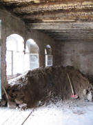 Alte M�nsterbauh�tte in der Herrenstrasse am 30.7.2008 - Baustelle