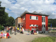 Blick nach Osten zum Sch�lerhaus am 19.7.2008 um 17 Uhr
