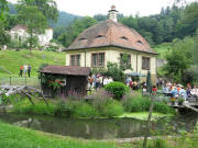 Blick nach Nordosten zu Stromschl�ssle und Kartaus am 27.7.2008