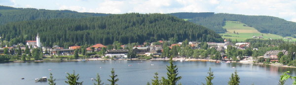 Blick nach Norden �ber den Titisee am 23.7.2008