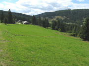 Blick  nach Norden über die Winterseite zur Sommerseite und Draiberg (oben rechts) am 23.7.2008