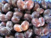 Zwetschgen-Zwillinge am 30.7.2008 bei Kiener auf dem M�nstermarkt