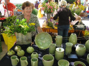 Ika Schilbock am 28.6.2008 auf dem Wiehremer T�pfermarkt