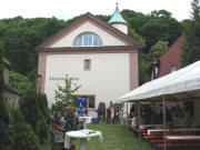 Blick nach Osten zur M�nsterbauh�tte am 14.6.2008: Kaffee und Kuchen ganz gem�tlich