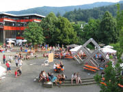 Blick nach S�den �ber den PH-Campus zur Mensa am 23.6.2008 um 18 Uhr