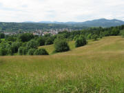 Blick nach Westen �ber Wehr am 19.6.2008
