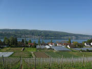 Blick vom Hochwart nach S�dwesten am 5.5.2008 �ber den Untersee zur Schweiz