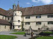 Blick nach Nordosten im Innenhof des M�nsters am 4.5.2008