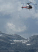 Tele-Blick vom Tower Flugplatz Freiburg am 5.3.2008 nach S�den zum Sch�nberg