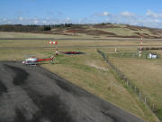 Blick vom Tower Flugplatz Freiburg nach Westen zum Wolfsbuck am 5.3.2008