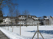 Blick nach Norden zur F�ldiklinik am 6.3.2008
