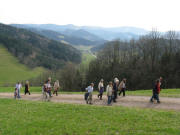 Blick nach S�den �bers Ibental bis hoch zum Feldberg am 15.3.2008