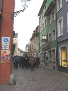 Blick nach S�den in die Universit�tsstrasse am 21.3.2008