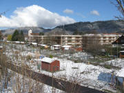 Blick nach Nordwesten am 5.3.2008 zu den Laubenhof-H�usern