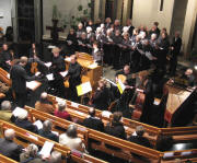 Kantorei, S�nger und Kammerorchester am 17.3.2008 - Matth�uspassion