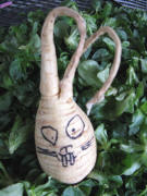 Pastinaken-Osterhase auf Feldsalat am 4.3.2008