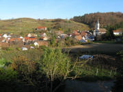 Blick nach Osten auf Amoltern und Heide (oben links) am 15.11.2008