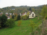 Blick nach Norden �ber die Pferdewiesen unterhalb der Sonnhalde am 2.11.2008
