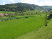 Blick vom Sandloch am 3.5.2008 nach S�dosten zum Wei�enhof in den Dobel