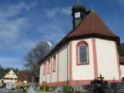 Blick nach Süden zur Kirche in Wittnau am 1.5.2008