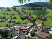 Blick nach Westen �ber Aftersteg zur Strasse nach Hasbach am 24.8.2008