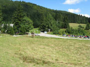 Blick nach Osten zum Wei�enbachsattel und Hochkopfhaus (links) am 24.8.2008