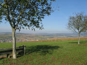 Blick nach Norden auf Binzen am 18.10.2008