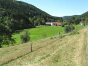 Blick nach S�dwesten ins Haslachtal zum Ketterer-Hof am 9.9.2008