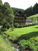 Blick nach Osten ins Kilpachtal kurz hinter dem Engel am 13.8.2008 - 1.Haus
