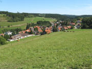 Blick von der Schlicht am 9.9.2008 nach Osten �ber Trenschel und Ruhb�hl