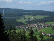 Tele-Blick nach Norden vom Steinberg ber Hexental und Neukirch am 13.8.2008