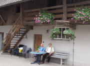Maria und Oskar Rombach am Albrechtenhof 23.8.2009