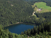 Blick vom Feldberg nach Norden zum Feldsee und Raimartihof am 31.8.2009